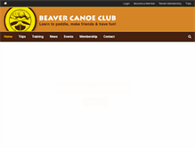 Tablet Screenshot of beavercanoeclub.org